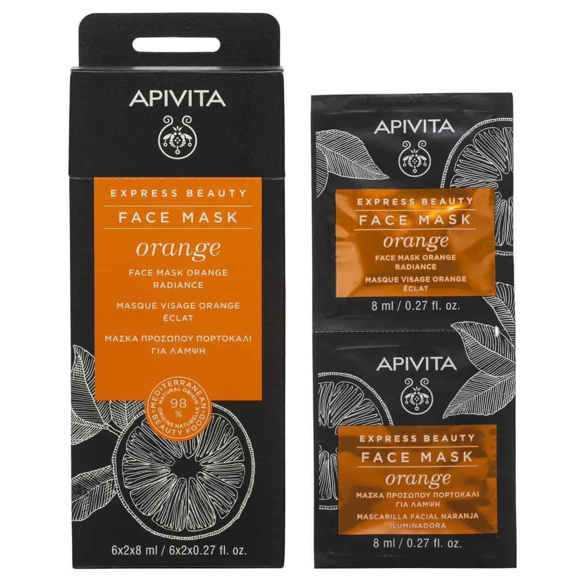 Apivita Express Beauty Mask With Orange Meso Beauty