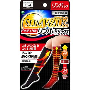 Slim Walk Medical Short Socks For Day – Black
