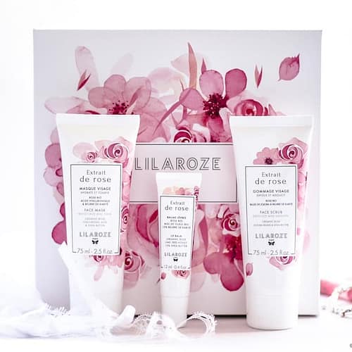 Lilaroze De Rose Face and Lip Care Set
