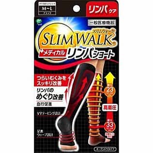 Slim Walk Medical Open toe Short Socks – Black